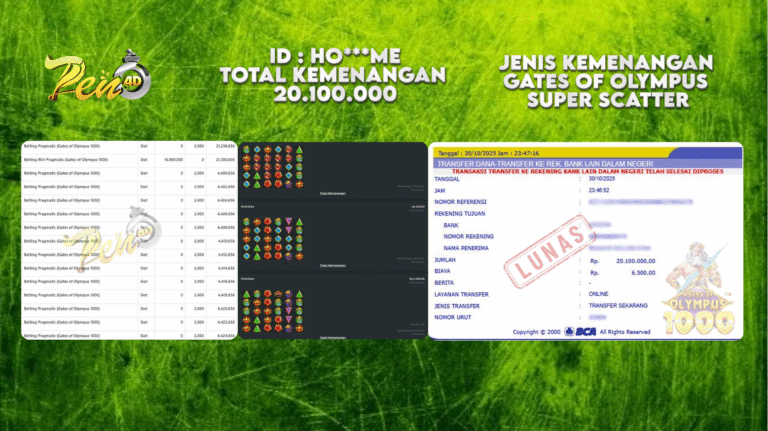 PEN4D $ Kemenangan Jackpot dan Bukti Pembayaran Withdraw Hari Ini 31 OKTOBER 2025